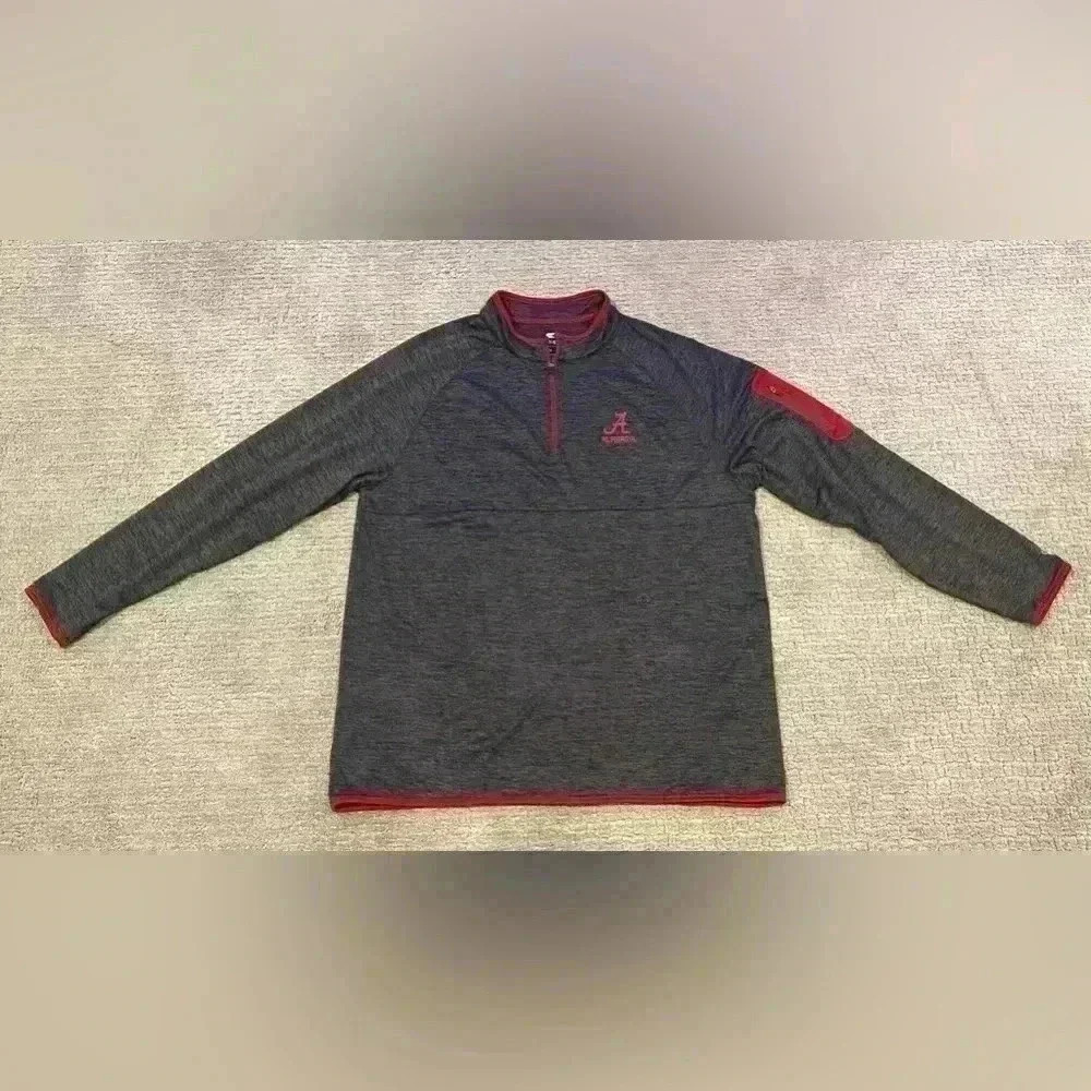 Alabama‎ Crimson Tide Lot of 2 Pullover and Hat Men’s size XL Color Grey & Black
